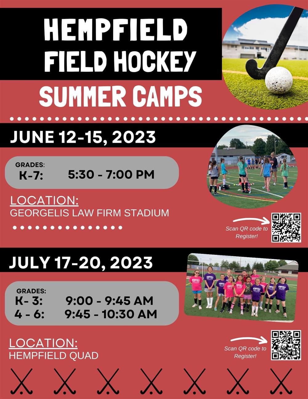 Field Hockey Summer Camps Flyer