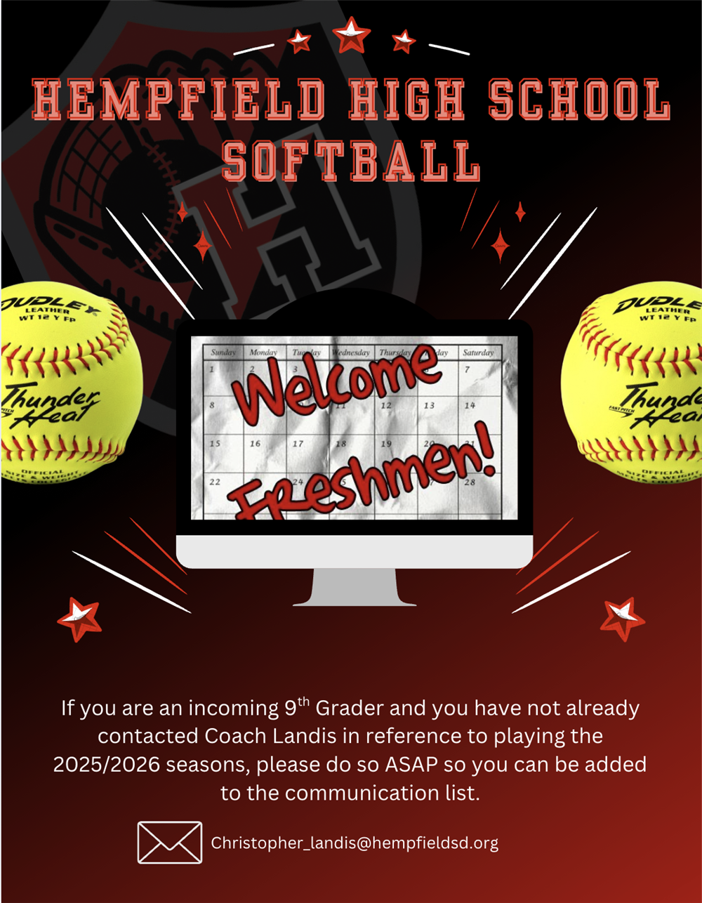 Softball Flyer