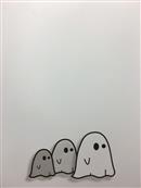 tablet with three ghosts 