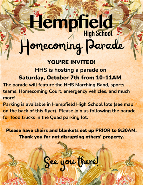 homecoming parade flyer